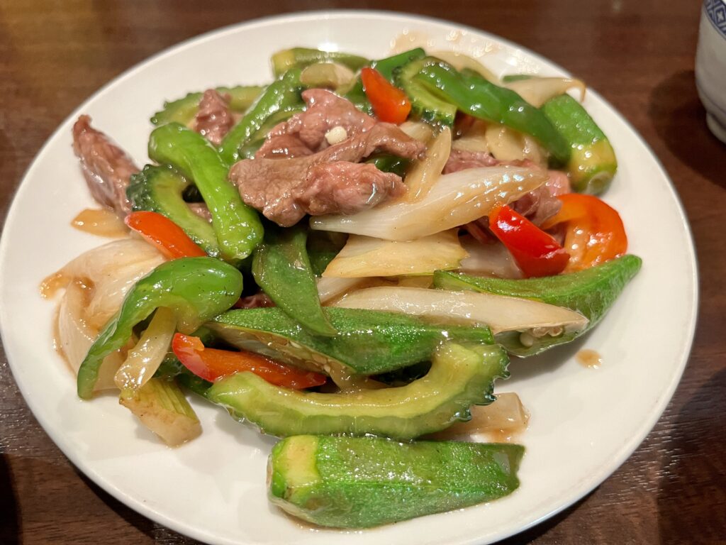 牛肉と夏野菜の炒め