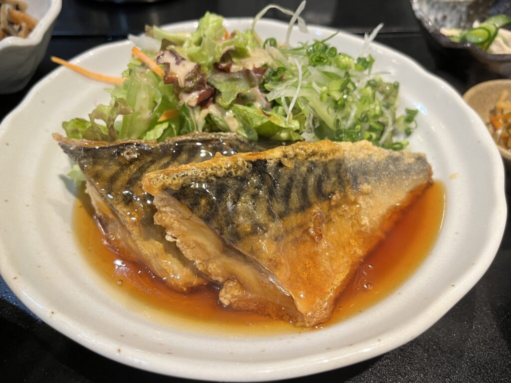 鯖の竜田揚げべっこう餡